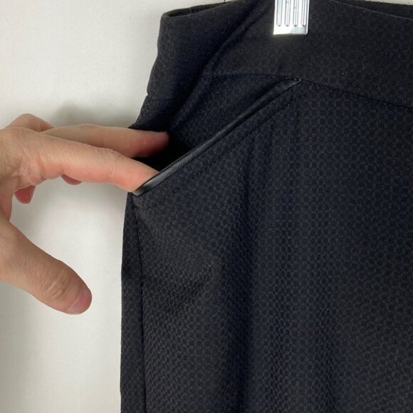 Reitmans Black Dress Pants Textured‎ Size 16 High Rise Pockets Business Casual - Picture 6 of 11